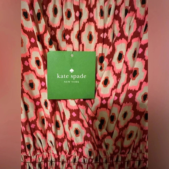 Kate Spade Posy Ikat Silk Dress - Small. New with tags!!! - Picture 10 of 11